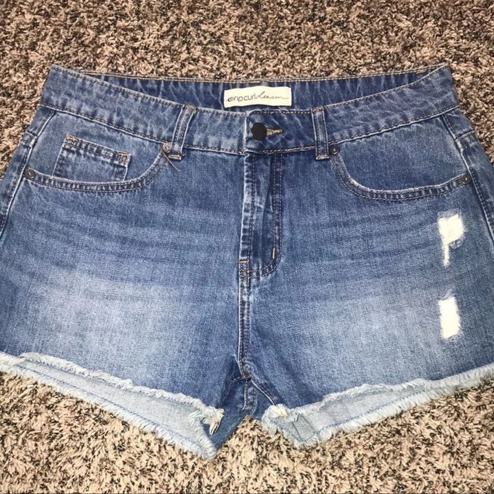 Rip Curl Denim Cutoff Distressed Shorts – Size 30